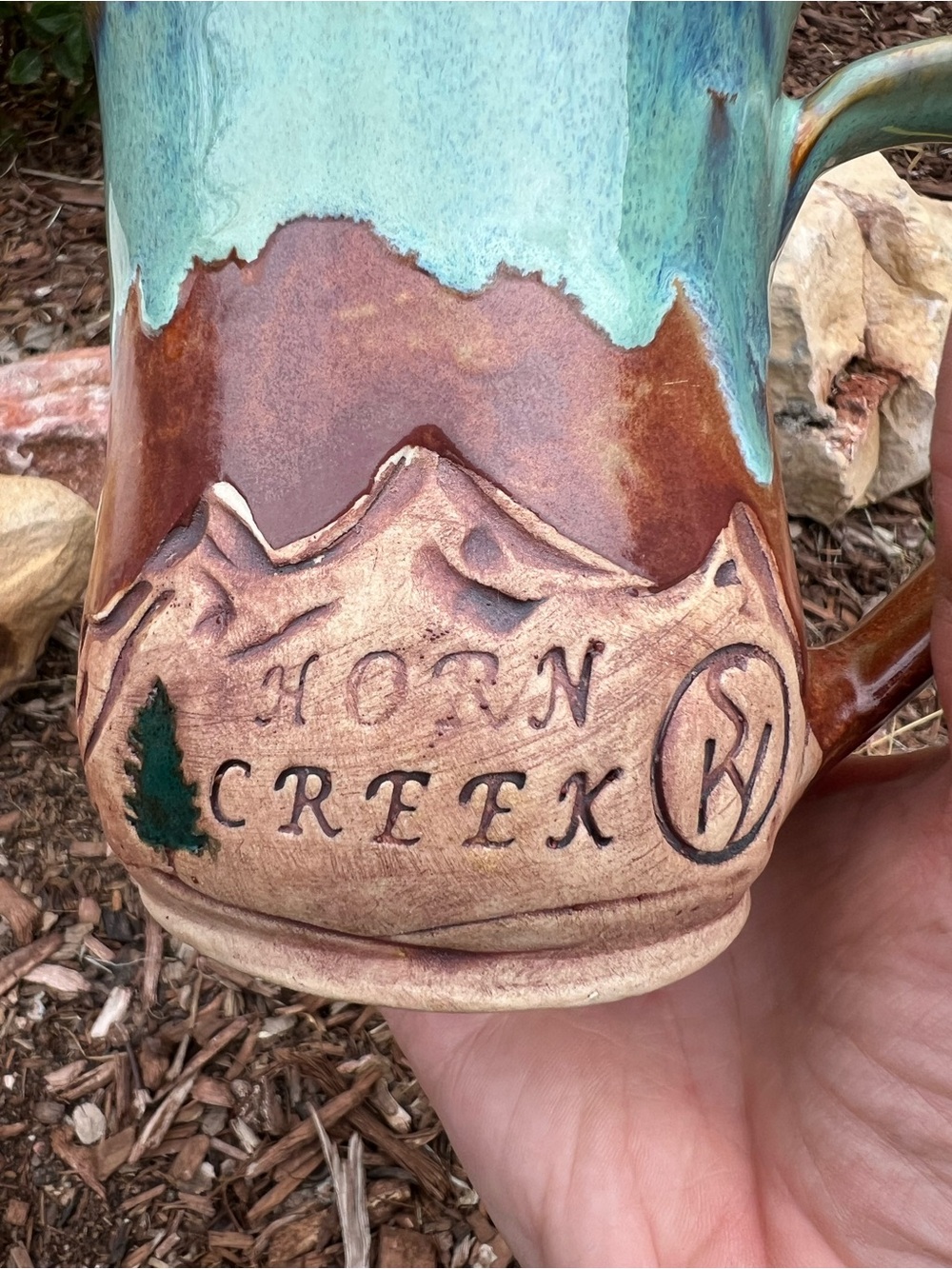 Handmade Religious Horn Creek Mug Matthew 6:25 (see pictures) - Picture 9 of 9